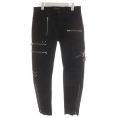 00s y2k Zip Gimmick Skinny Pants アーカイブ 黒 - メルカリ