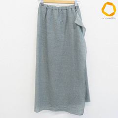 美品】plantation インディゴプリーツ スカート - メルカリ