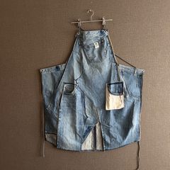 KAPITAL キャピタル 炭鉱デニム オーバーオール前掛け エプロン ボロ