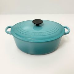 ルクルーゼ オーバル 27cm 廃盤 カリビアンブルー - メルカリ