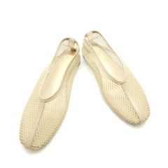値下げ！【新品未使用】ETRE TOKYO ラフィアフラットシューズ 23.5