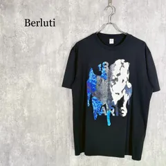 『Berluti』ベルルッティ(M) Berluti × Brian Rochefort Printed Cotton T-Shirt ブライアンロシュフォール ロゴプリント Tシャツのサムネイル