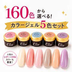 Carey カラージェル 5色セット 160色から選べる UV/LED対応 - メルカリ