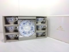 26g-667k【中古】NARUMI ナルミ　ミラノ　ティーカップ＆ソーサー　ティー椀皿セット　6客セット　9682-6720 26g-667k【中古】NARUMI ナルミ ミラノ ティーカップ＆ソーサー ティー