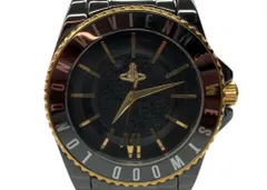 ヴィヴィアンウエストウッド Vivienne Westwood Sloane Ceramic スローン セラミック 3気圧防水両開きプッシュ式 腕時計 ウォッチ 黒 VV048GDBK メンズ腕時計ブラック 104T-60のサムネイル