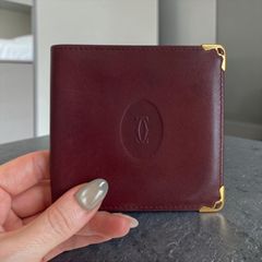 Cartier カルティエ マストライン 二つ折り財布 レザー ボルドー