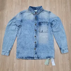 (新品) 正規品 19FW オフホワイト デニム シャツ ジャケット Mのサムネイル