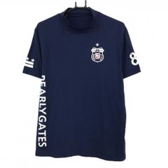新品！PEARLY GATES パーリーゲイツ モックネック 半袖 ネイビー L