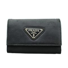 プラダ PRADA 三角ロゴ トライアングルプレート キーケース 6連 レザー