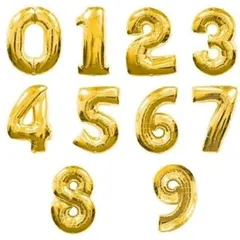 [3枚セット価格】誕生日 飾り付け バルーン 数字 アルミ 風船 40cm 記念日 ゴールド シルバー ウェディング お祝い happy birthday おしゃれ イベント 装飾のサムネイル