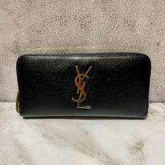 サンローラン YSL カサンドラ 長財布 スター ブラック キャビアレザー 