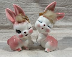 うさぎ 陶器 昭和レトロ 置物 ヴィンテージ 兎 - メルカリ