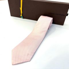 Louis Vuitton ダミエ ネクタイ ピンク - メルカリ