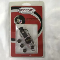 【新品未使用】ＪＥＥＰ バルブキャップ ＆ キーホルダー レンチ セット LOGO CAPS USA  希少のサムネイル