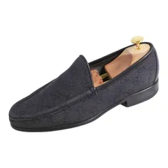 美品 グッチ GUCCI ローファー モカシン GGキャンバス レザー シューズのサムネイル