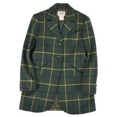Vintage エルメス HERMES ジャケット テーラード チェック カシミのサムネイル
