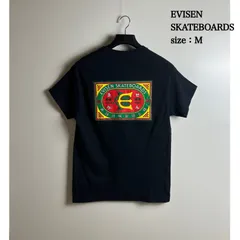 EVISEN SKATEBOARDS logo Tee M エビセン スケートボード 商標ロゴ Tシャツ 黒 人気 スケボーのサムネイル