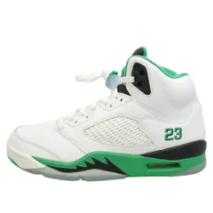 NIKE ナイキ DD9336-103 Women's Air Jordan 5 Retro Lucky Green ウィメンズ エアジョーダン5 レトロ ラッキーグリーン ハイカット スニーカー ホワイト系 グリーン系 28cm【中古】のサムネイル