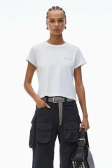 alexander wang アシッドウォッシュジャージー シュランケンtシャツ