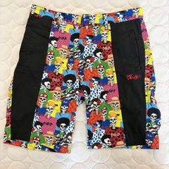GALFY GAL ひょうちゃんパンツ ショートパンツ ブルー レオパード柄