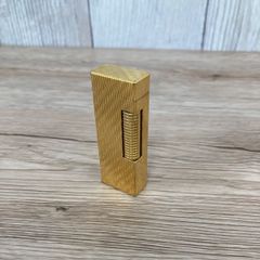 着火未確認】dunhill ダンヒル ローラー ガスライター ウェーブライン 