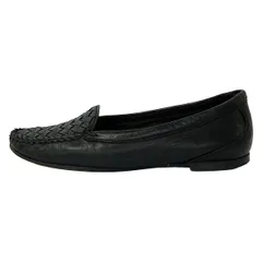 BOTTEGA VENETA(ボッテガヴェネタ) ローファー 36 1/2 レディース - ダークブラウン イントレチャート レザーのサムネイル