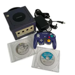 ゲームキューブ 本体 パープル　セットNintendo 任天堂 ゲームハード【中古】【送料無料】のサムネイル