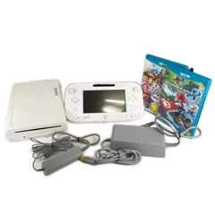 WiiU 本体 マリオカート8 スマブラNintendo 任天堂 ゲームハード ホワイト キッズ【中古】【送料無料】のサムネイル