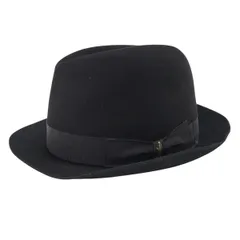 Borsalino ボルサリーノ ラビットファー フェルトハット 帽子 ブラック S2606-k146のサムネイル