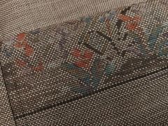 平和屋着物●男性　切り絵画家　宮田雅之　訪問着　能面　暈し染め　正絹　逸品　AABI5227cs 平和屋着物○男性 切り絵画家 宮田雅之 訪問着 能面 暈し染め 正絹