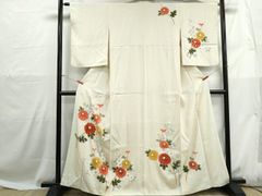 平和屋着物●男性　切り絵画家　宮田雅之　訪問着　能面　暈し染め　正絹　逸品　AABI5227cs 平和屋着物○男性 切り絵画家 宮田雅之 訪問着 能面 暈し染め 正絹