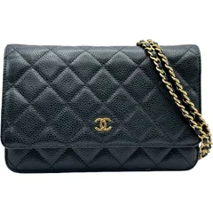 シャネル CHANEL マトラッセ チェーンウォレット AP0250 28番台 ブラック ゴールド金具 キャビアスキン メンズ ショルダーバッグのサムネイル