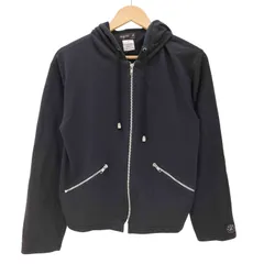 アニエスベー agnes b. PARIS SPORT 00S サンライズ期 クロップド ショート ジップ フーディー パーカー 八の字ジップ 短丈 レディース  3のサムネイル