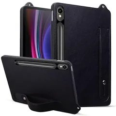 【新品】 Galaxy Tab S10 Lite/S10 FE/S9 FE 10.9インチ 対応ケース Galax Tab S9/S8/S7 11インチ ケース タブレットホルダー 片手持ち 落下防止 簡単脱着 ギャラクシー カバー ベルト付き ハンドベル 1のサムネイル