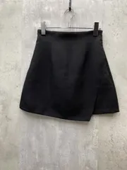Louere ルエレ ラップ風ミニ スカートショート丈 スカパン 地雷系 量産型 韓国 Y2K sizeS/ブラック ■◆ レディース