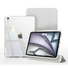 【新品】 RosMank Y 折りたたみケース iPad Air 13インチ M4/M3/M2 2026/2025/2024 ケース/iPad Pro 12.9インチ 第6/5/4世代 2022/2021/2020 用、ペンシルホルダー、横置&縦置スタンド 1のサムネイル
