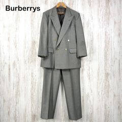 バーバリーズ スーツ セットアップ 金ボタン ダブル モヘヤ混 ネイビー