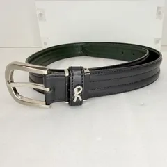 ロベルタディカメリーノ メンズ ベルト 本革 黒 濃緑 全長98cm 幅3cmのサムネイル