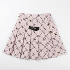 Ank Rouge アンクルージュ モノグラム柄 プリーツスカート M GRL風のサムネイル