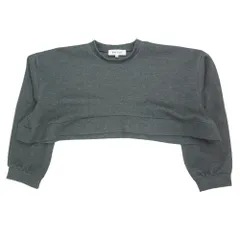 ENFOLD エンフォルド 25AW 300IA280-2871 SWELL HEM PULLOVER プルオーバー クロップド スウェット トレーナー グレー系 38【極上美品】【中古】のサムネイル