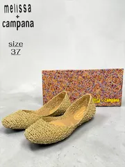 ★ Melissa + Campana Papel メリッサ カンパーナ グリッター フラットシューズ ゴールド サイズ37 箱付きのサムネイル