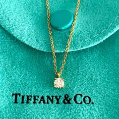 正規鑑定書 ティファニー ソリティアダイヤモンドネックレス PT950 0.24 TIFFANY&Co. ソリティア ダイヤモンドネックレス0.24ct 鑑定書付