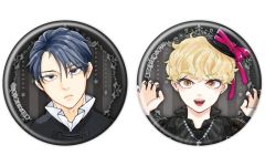 [중고] 배지 빈즈 01. 도사 야마다 현 & 黛星(신작 일러스트) 캔 배지 2개 세트 [내일은 어느 쪽이다!]