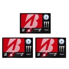 【送料無料】【3セット】BRIDGESTONE GOLF ブリヂストン TOUR B X ボールギフト 父の日 ギフト プレゼント ゴルフ ボール タオル ティー コンペ 景品のサムネイル