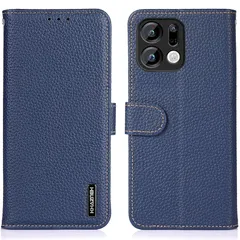 [신제품] OPPO Find X9 전용 케이스, 노트북 유형, 천연 가죽, Oppo Find x9 커버용, 천연 가죽, 지갑 유형, 수축 송아지 가죽, 고급 천연 가죽, 리치 패턴, 편안함, 측면 자석, 카드 보관 2개, 수평 스탠드 기능, 충격 방지, XJUN 블루