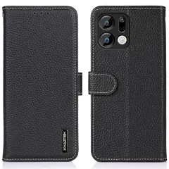 [신제품] OPPO Find X9 전용 케이스, 노트북 유형, 천연 가죽, Oppo Find x9 커버용, 천연 가죽, 지갑 유형, 수축 송아지 가죽, 고급 천연 가죽, 리치 패턴, 편안함, 측면 자석, 카드 보관 2개, 수평 스탠드 기능, 충격 방지, XJUN 블랙