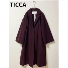 TICCA　ロングコート　レディース　38　ウール　フレア　チェスターコートのサムネイル