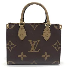ルイヴィトン トートバッグ オンザゴーPM M46373 ブラウン モノグラムリバースキャンバス LOUIS VUITTON Aランク 中古のサムネイル