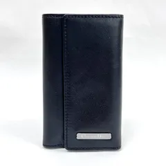 SD7092 Christian Dior クリスチャン ディオール ロゴプレート 6連キーケース レザー ブラック 金具シルバーのサムネイル