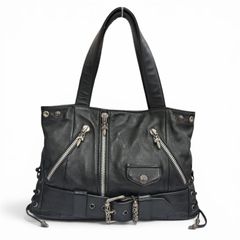 CHROME HEARTS】JJディーン レザーバッグ ラージサイズ - メルカリ